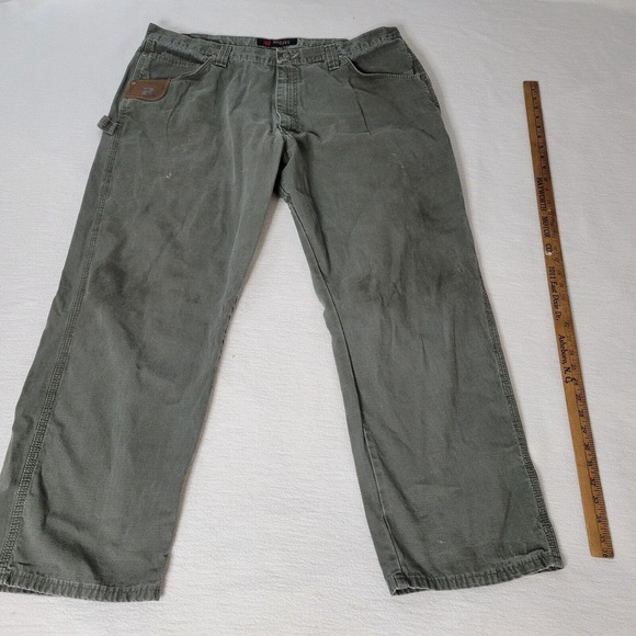 Ripstop Cargo Pants Mens 42x30 Grey Workwear - Picture 13 of 16